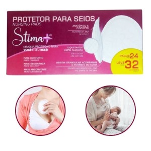 Protetor e Absorvente Para Seios com 32 STIMA+