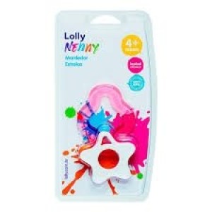 Lolly Nenny Mordedor Estrelas Rosa +4 Meses.