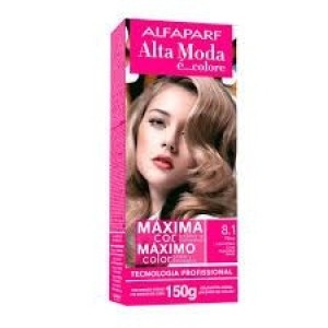 Tinta Alta Moda Com Amônia - 8.1 Louro Claro Cinza








