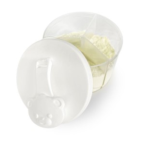 Porta Leite Em Pó Branco Adoleta Com 3 Compartimentos 300ml







