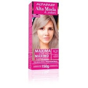 Tinta Alta Moda Com Amônia - 9.21 Louro Claríssimo Irisé Cinza