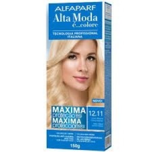 Tinta Alta Moda Com Amônia - 12.11 Louro Platina Cinza Intenso