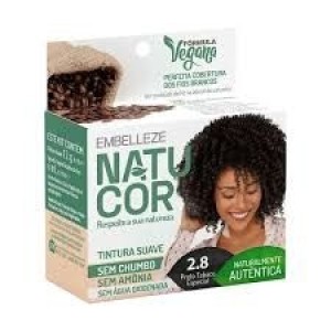 Tinta Natucor Sem Amônia - 2.8 Preto Tabaco