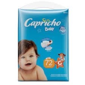 Fralda Capricho Baby Mega G Com 72