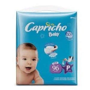 Fralda Capricho Baby Mega P Com 96