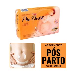 Absorvente Pós Parto Fluxo Intenso Com 15 Unidades Karisma